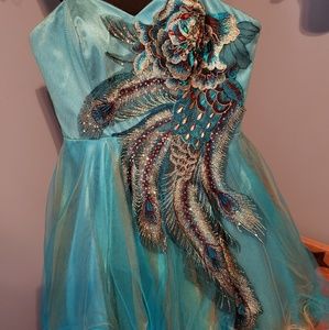 Peacock formal dress